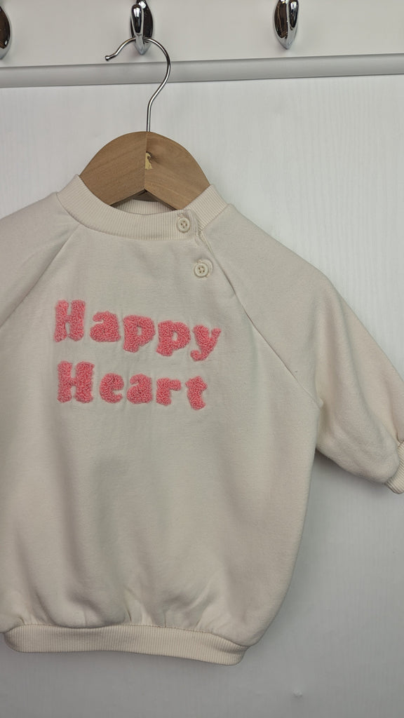 George Cream 'Happy Heart' Jumper Dress - Girls 0-3 Months Billie Faiers @ George Used, Preloved, Preworn & Second Hand Baby, Kids & Children's Clothing UK Online. Cheap affordable. Brands including Next, Joules, Nutmeg Morrisons, TU, F&F, H&M.