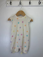 George Cream Spotty Romper - Baby Girls 9 - 12 Months - Little Ones Preloved. Second Hand Children's & Preloved Baby, Kids, Girls & Boys Clothes. UK online