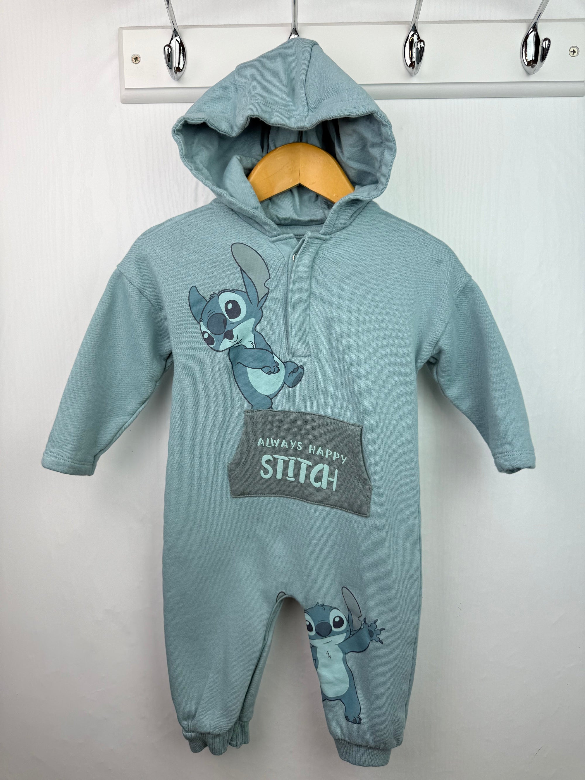 George Disney Stitch Romper - Unisex 6 - 9 Months - Little Ones Preloved. Second Hand Children's & Preloved Baby, Kids, Girls & Boys Clothes. UK online