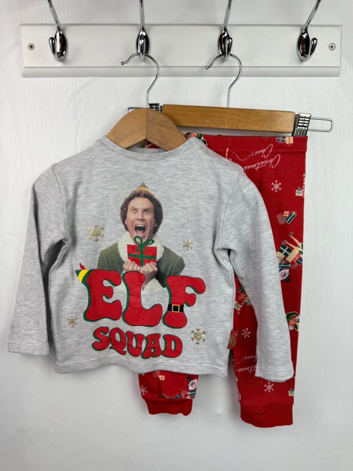 George Elf Squad Pyjama Set - Unisex 9 - 12 Months - Little Ones Preloved. Second Hand Children's & Preloved Baby, Kids, Girls & Boys Clothes. UK online