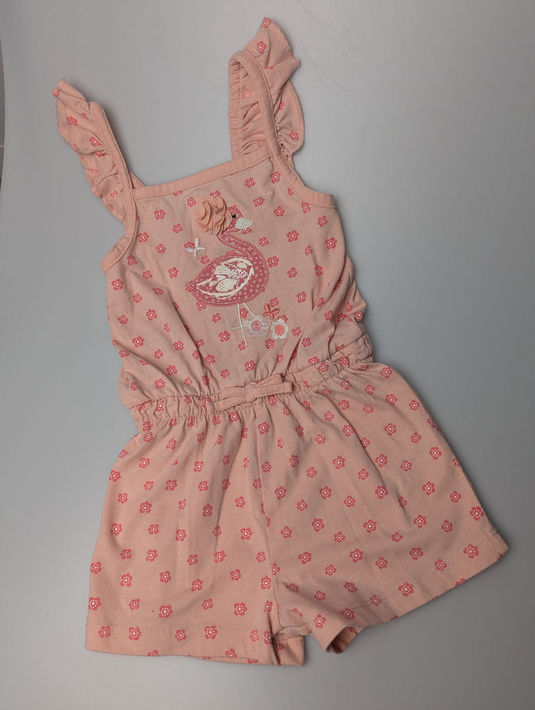 George Flamingo Playsuit - Girls 2-3 Years Little Ones Preloved Used, Preloved, Preworn Baby, Girls & Boys Clothes. Kids & Children's second hand Clothing UK Online. Cheap affordable. Brands including Next, Joules, Nutmeg Morrisons, TU, F&F, H&M.