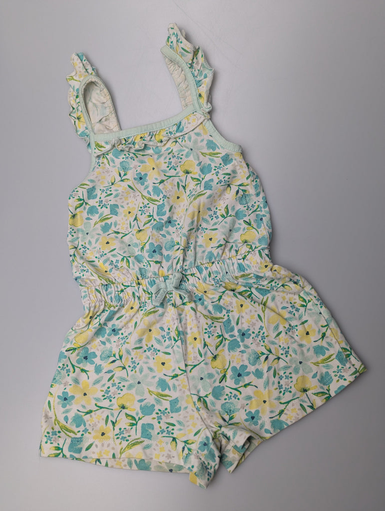 George Floral Playsuit - Girls 2-3 Years Little Ones Preloved Used, Preloved, Preworn Baby, Girls & Boys Clothes. Kids & Children's second hand Clothing UK Online. Cheap affordable. Brands including Next, Joules, Nutmeg Morrisons, TU, F&F, H&M.