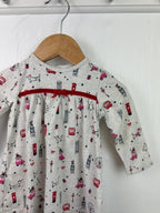 George Grey Long Sleeve Christmas Dress - Girls 3 - 6 Months - Little Ones Preloved. Second Hand Children's & Preloved Baby, Kids, Girls & Boys Clothes. UK online