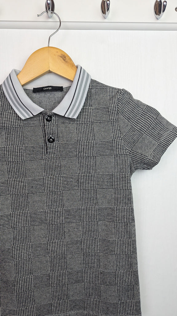 George Grey Pattered Top - Boys 8-9 Years Little Ones Preloved Used, Preloved, Preworn & Second Hand Baby, Kids & Children's Clothing UK Online. Cheap affordable. Brands including Next, Joules, Nutmeg Morrisons, TU, F&F, H&M.