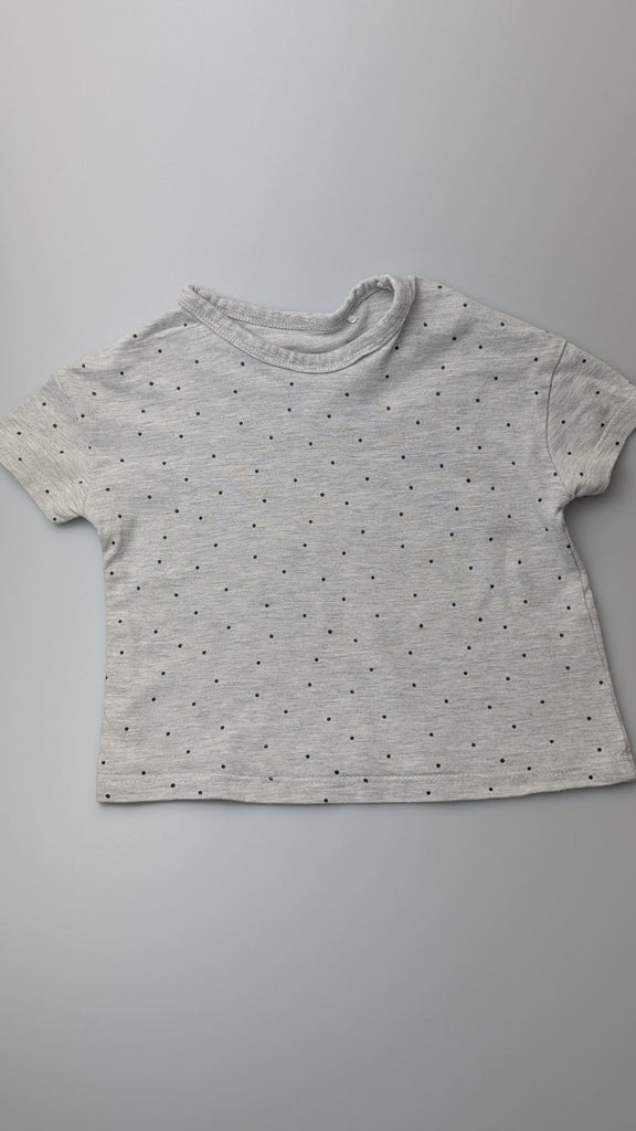 George Grey Spotty Short Sleeve Top - Girls 2-3 Years Little Ones Preloved Used, Preloved, Preworn Baby, Girls & Boys Clothes. Kids & Children's second hand Clothing UK Online. Cheap affordable. Brands including Next, Joules, Nutmeg Morrisons, TU, F&F, H&M.