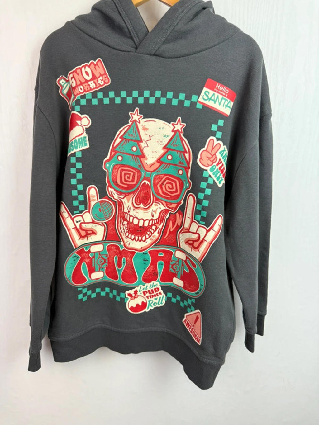George Grey Xmas Hoodie - Boys 6 - 7 Years - Little Ones Preloved. Second Hand Children's & Preloved Baby, Kids, Girls & Boys Clothes. UK online
