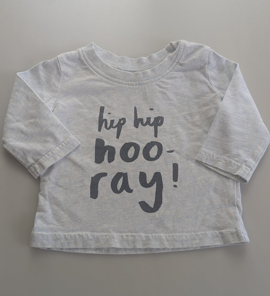 George Hip Hip Hooray Top - Boys 0-3 Months George Used, Preloved, Preworn & Second Hand Baby, Kids & Children's Clothing UK Online. Cheap affordable. Brands including Next, Joules, Nutmeg Morrisons, TU, F&F, H&M.