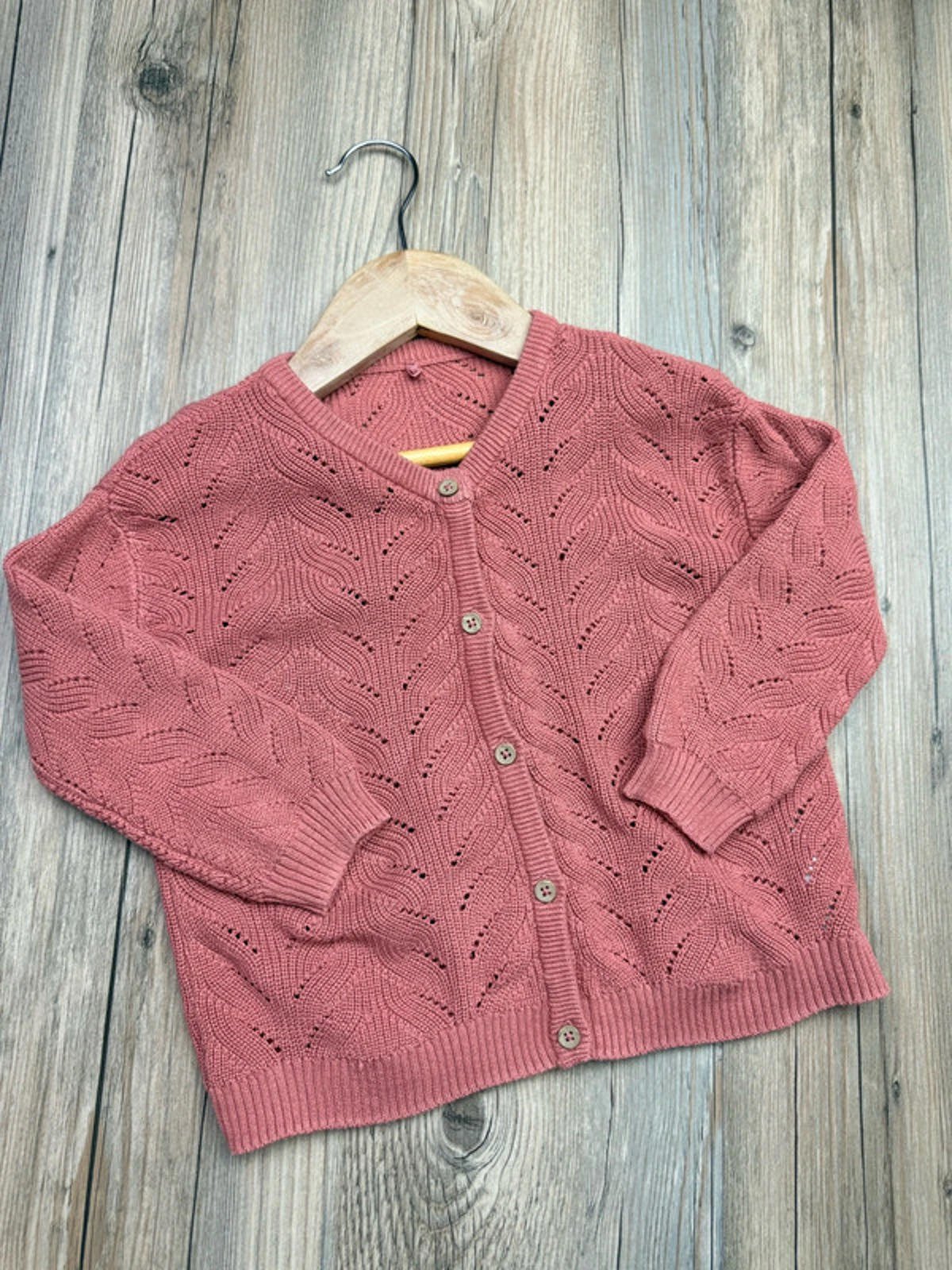 George Knit Dusty Pink Patterned Cardigan - Girls 2 - 3 Years - Little Ones Preloved. Second Hand Children's & Preloved Baby, Kids, Girls & Boys Clothes. UK online