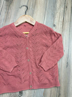 George Knit Dusty Pink Patterned Cardigan - Girls 2 - 3 Years - Little Ones Preloved. Second Hand Children's & Preloved Baby, Kids, Girls & Boys Clothes. UK online