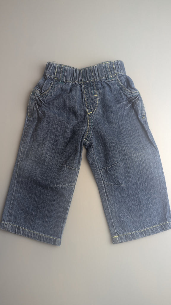 George Light Denim Trousers - Boys 3-6 Months George Used, Preloved, Preworn Baby, Girls & Boys Clothes. Kids & Children's second hand Clothing UK Online. Cheap affordable. Brands including Next, Joules, Nutmeg Morrisons, TU, F&F, H&M.