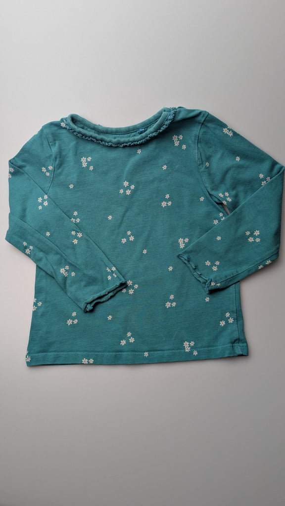 George Long Sleeve Floral Top - Girls 3-4 Years Little Ones Preloved Used, Preloved, Preworn Baby, Girls & Boys Clothes. Kids & Children's second hand Clothing UK Online. Cheap affordable. Brands including Next, Joules, Nutmeg Morrisons, TU, F&F, H&M.