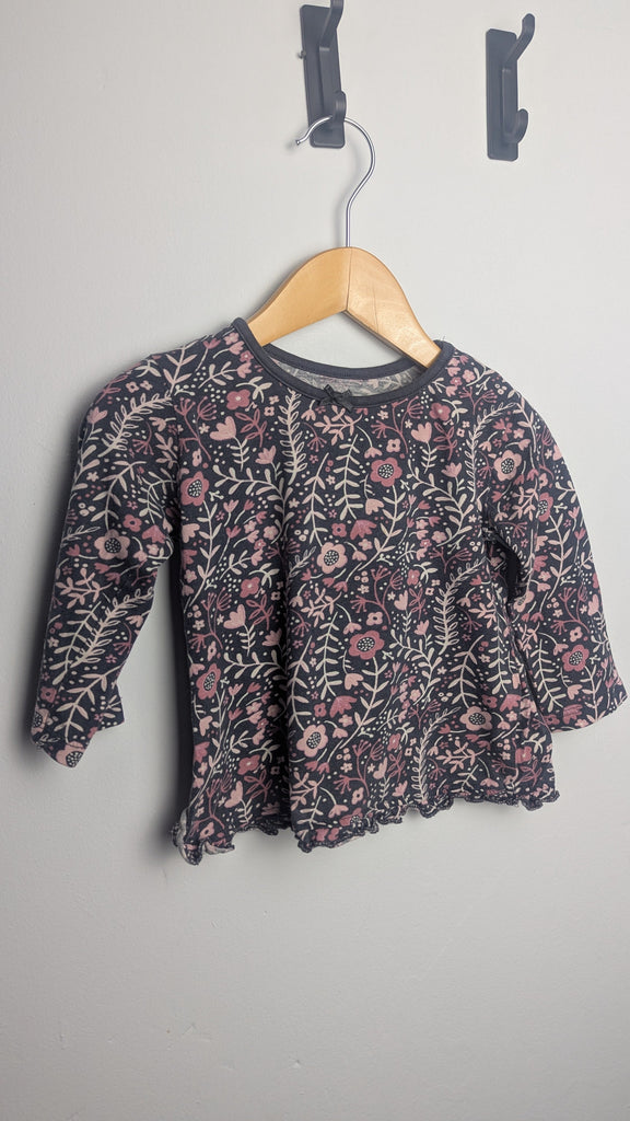 George Long Sleeve Floral Top - Girls 9-12 Months Little Ones Preloved Used, Preloved, Preworn & Second Hand Baby, Kids & Children's Clothing UK Online. Cheap affordable. Brands including Next, Joules, Nutmeg Morrisons, TU, F&F, H&M.