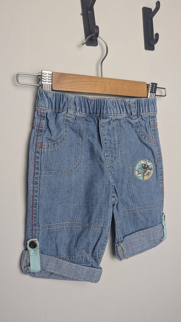 George Looney Tunes Denim Jeans - Boys 3-6 Months Little Ones Preloved Used, Preloved, Preworn & Second Hand Baby, Kids & Children's Clothing UK Online. Cheap affordable. Brands including Next, Joules, Nutmeg Morrisons, TU, F&F, H&M.