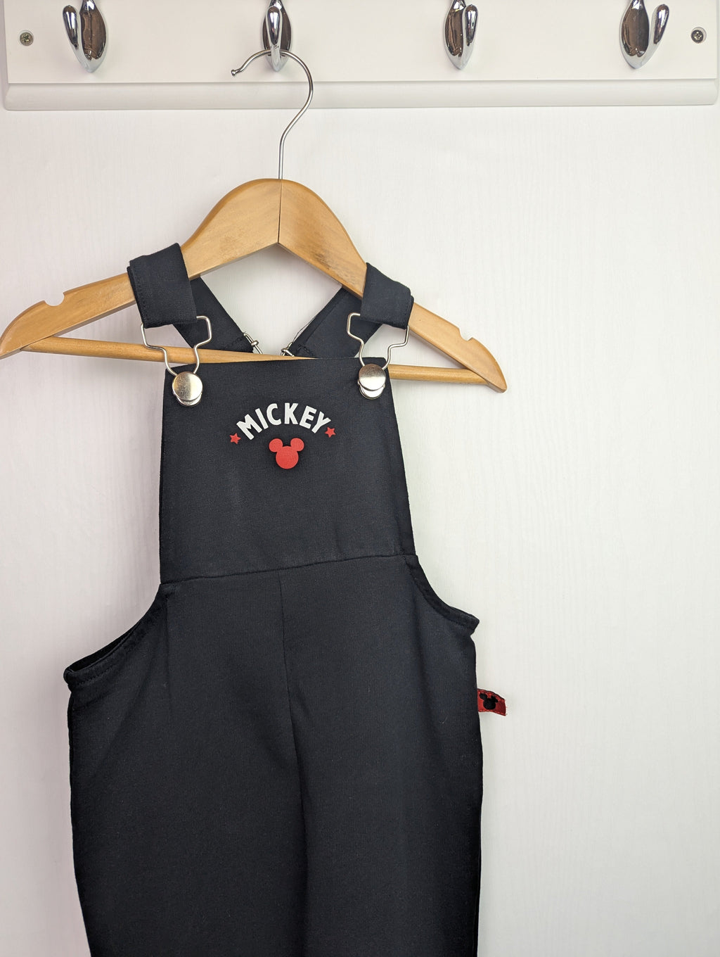 George Mickey Mouse Cotton Dungarees - 18 - 24 Months - Little Ones Preloved. Second Hand Children's & Preloved Baby, Kids, Girls & Boys Clothes. UK online