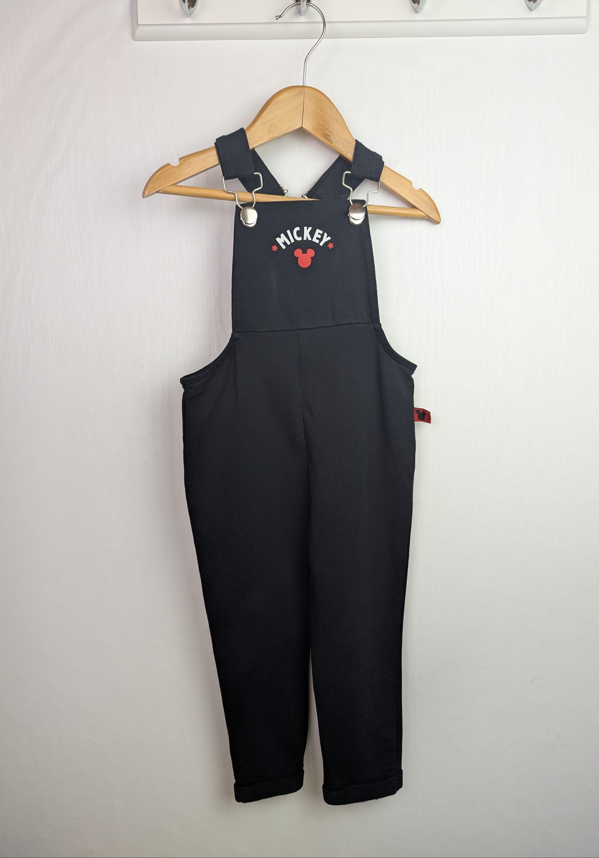George Mickey Mouse Cotton Dungarees - 18 - 24 Months - Little Ones Preloved. Second Hand Children's & Preloved Baby, Kids, Girls & Boys Clothes. UK online