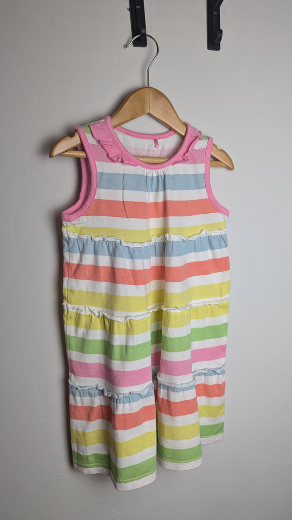 George Multicolour Stripe Dress - Girls 4-5 Years Little Ones Preloved Used, Preloved, Preworn & Second Hand Baby, Kids & Children's Clothing UK Online. Cheap affordable. Brands including Next, Joules, Nutmeg Morrisons, TU, F&F, H&M.