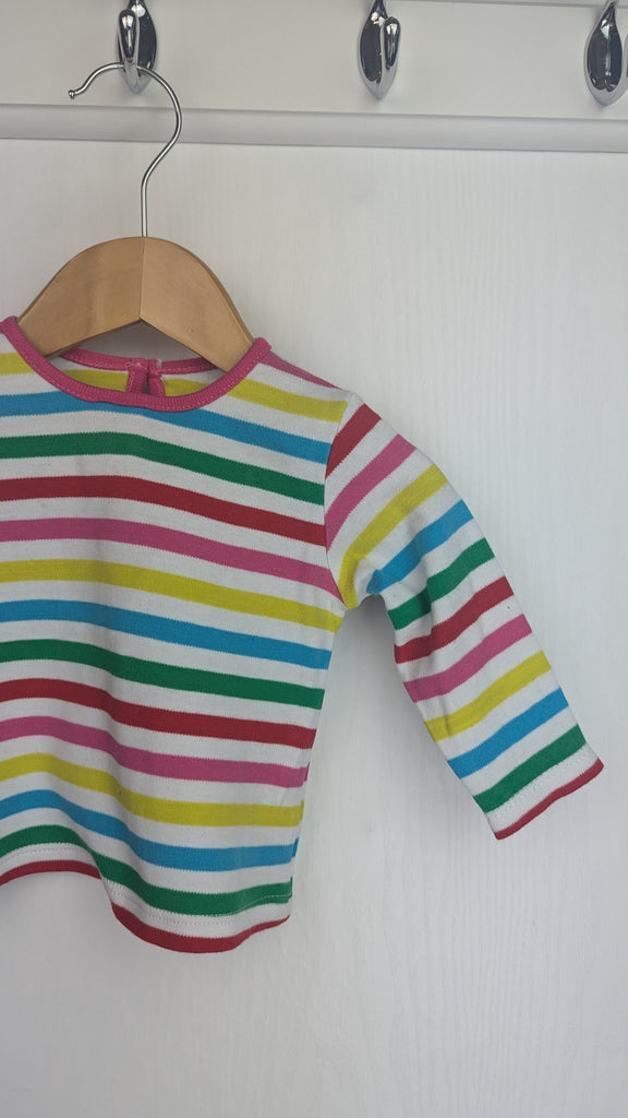 George Multicoloured Striped Top - Baby Girls 3-6 Months George Used, Preloved, Preworn & Second Hand Baby, Kids & Children's Clothing UK Online. Cheap affordable. Brands including Next, Joules, Nutmeg Morrisons, TU, F&F, H&M.