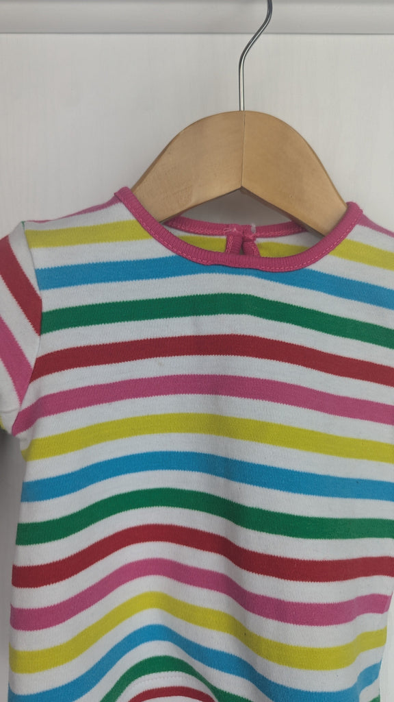 George Multicoloured Striped Top - Baby Girls 3-6 Months George Used, Preloved, Preworn & Second Hand Baby, Kids & Children's Clothing UK Online. Cheap affordable. Brands including Next, Joules, Nutmeg Morrisons, TU, F&F, H&M.