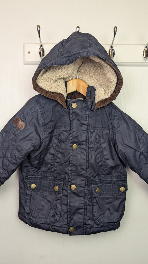 George Navy Parker Coat - Boys 18-24 Months George Used, Preloved, Preworn & Second Hand Baby, Kids & Children's Clothing UK Online. Cheap affordable. Brands including Next, Joules, Nutmeg Morrisons, TU, F&F, H&M.