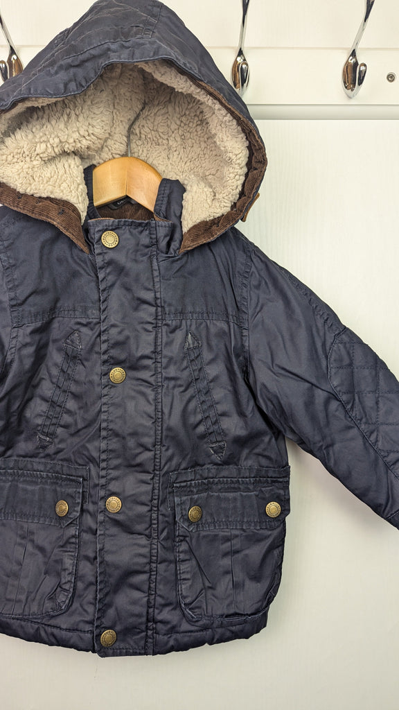 George Navy Parker Coat - Boys 18-24 Months George Used, Preloved, Preworn & Second Hand Baby, Kids & Children's Clothing UK Online. Cheap affordable. Brands including Next, Joules, Nutmeg Morrisons, TU, F&F, H&M.