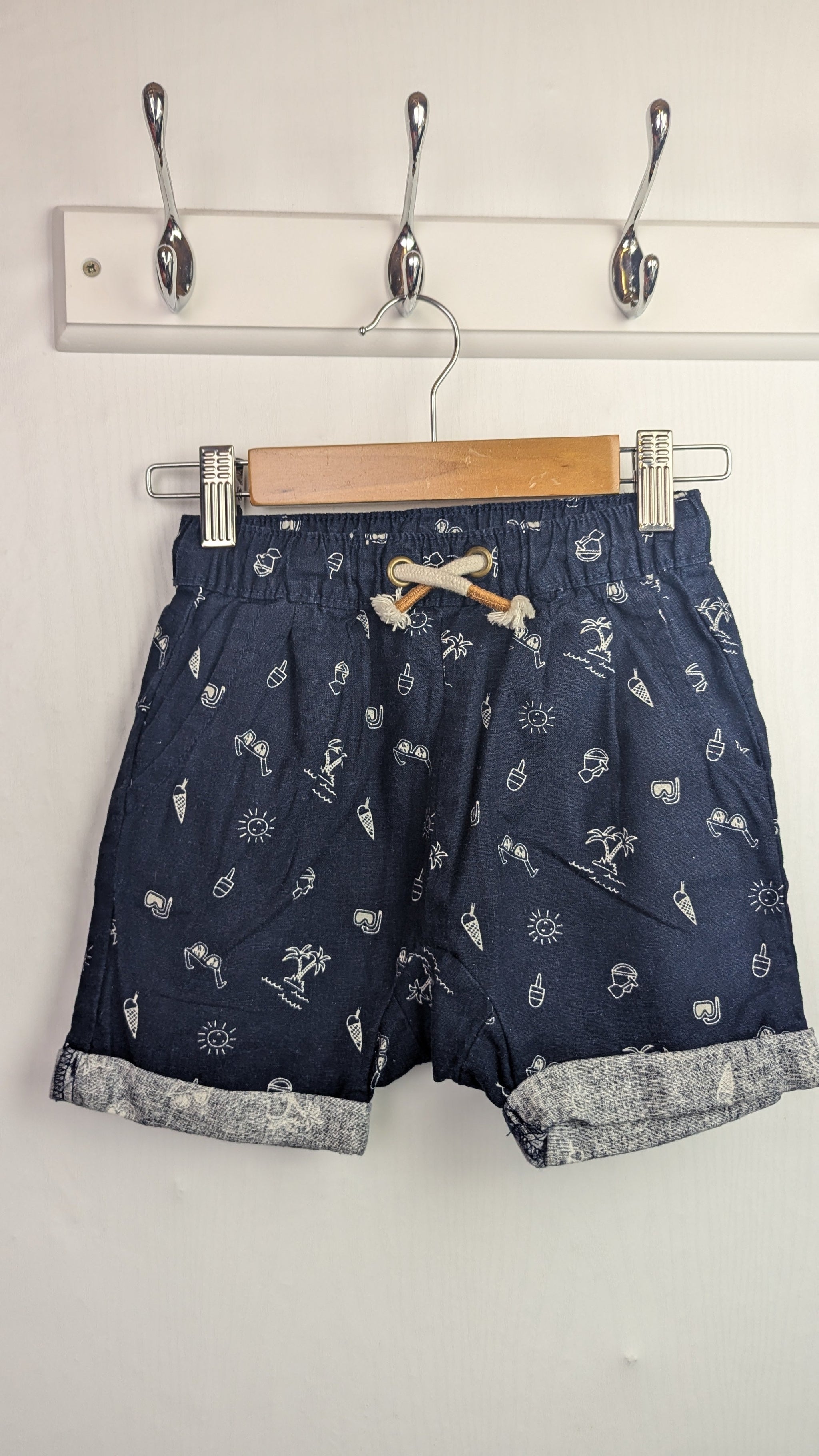 George Navy Seaside Shorts Boys 2 3 Years Little Ones Preloved