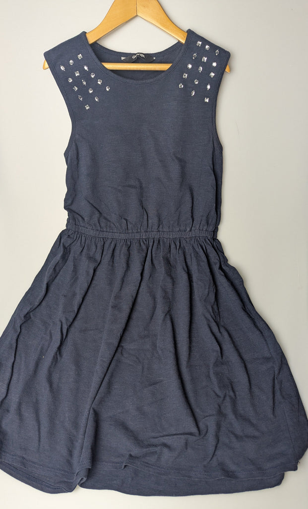 George Navy Sleeveless Dress - Girls 9-10 Years Little Ones Preloved Used, Preloved, Preworn Baby, Girls & Boys Clothes. Kids & Children's second hand Clothing UK Online. Cheap affordable. Brands including Next, Joules, Nutmeg Morrisons, TU, F&F, H&M.