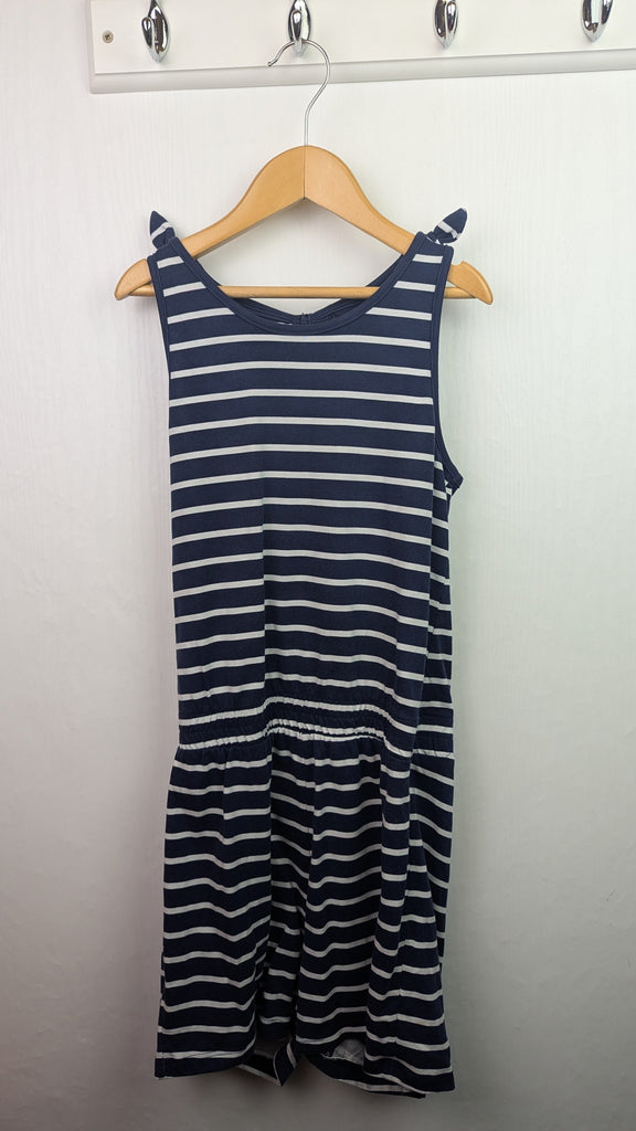 George Navy Striped Playsuit - Girls 9-10 Years Little Ones Preloved Used, Preloved, Preworn & Second Hand Baby, Kids & Children's Clothing UK Online. Cheap affordable. Brands including Next, Joules, Nutmeg Morrisons, TU, F&F, H&M.