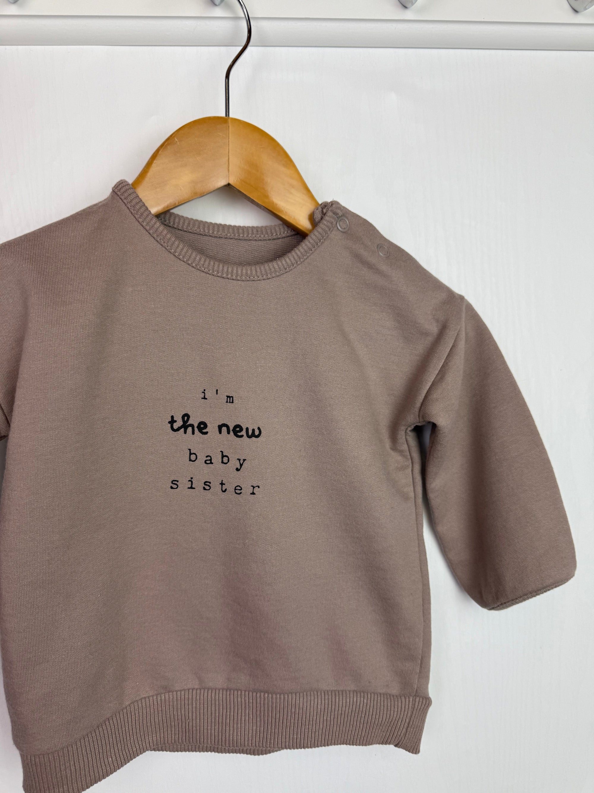 George New Baby Sister Jumper - Baby Girls 3 - 6 Months - Little Ones Preloved. Second Hand Children's & Preloved Baby, Kids, Girls & Boys Clothes. UK online