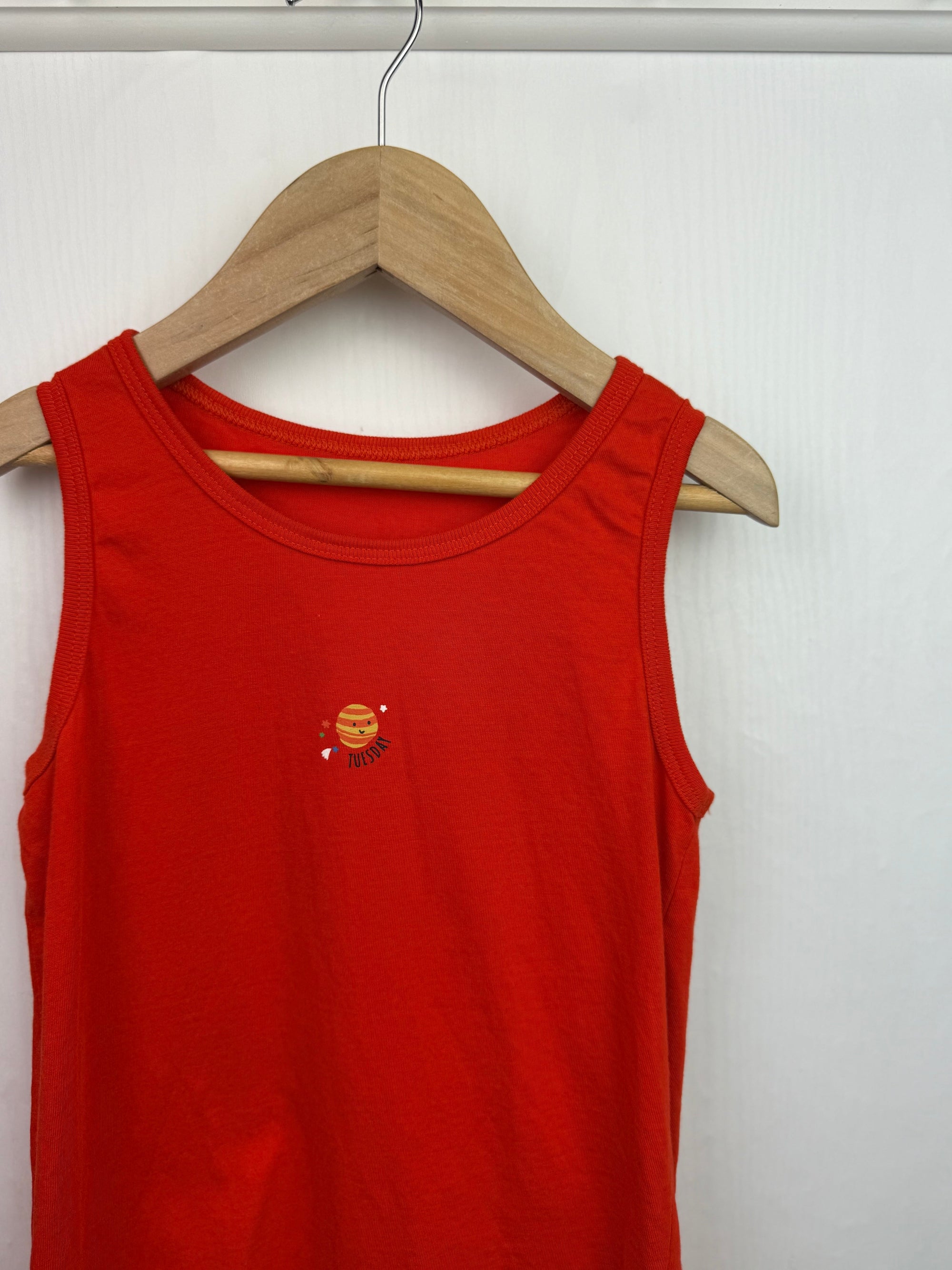 George Orange Tuesday Vest Top - Boys 8 - 9 Years - Little Ones Preloved. Second Hand Children's & Preloved Baby, Kids, Girls & Boys Clothes. UK online