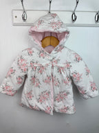 George Padded Floral Reversible Coat - Baby Girls 0 - 3 Months - Little Ones Preloved. Second Hand Children's & Preloved Baby, Kids, Girls & Boys Clothes. UK online