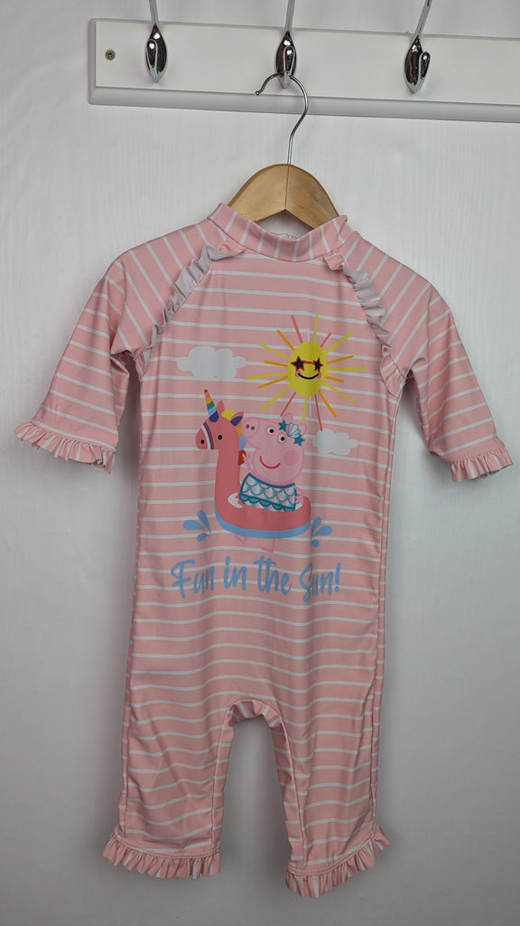 George Peppa Pig Swimsuit - Girls 18-24 Months Little Ones Preloved Used, Preloved, Preworn & Second Hand Baby, Kids & Children's Clothing UK Online. Cheap affordable. Brands including Next, Joules, Nutmeg Morrisons, TU, F&F, H&M.