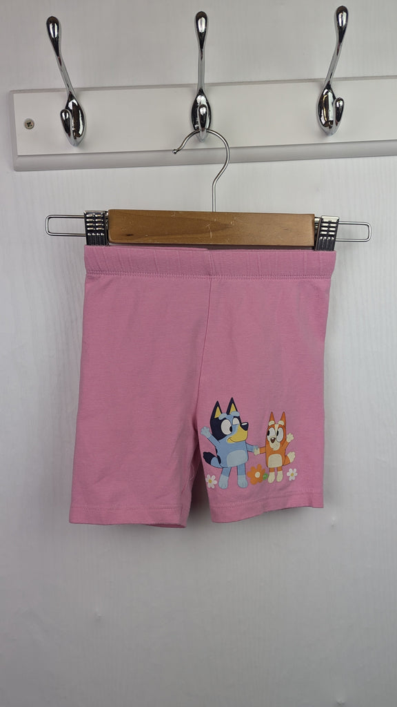 George Pink Bluey Cycle Shorts - Girls 12-18 months Little Ones Preloved Used, Preloved, Preworn & Second Hand Baby, Kids & Children's Clothing UK Online. Cheap affordable. Brands including Next, Joules, Nutmeg Morrisons, TU, F&F, H&M.