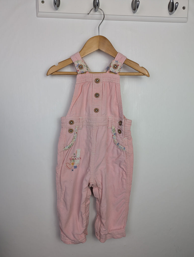 George Pink Cord Dungarees - Girls 6-9 Months Little Ones Preloved Used, Preloved, Preworn Baby, Girls & Boys Clothes. Kids & Children's second hand Clothing UK Online. Cheap affordable. Brands including Next, Joules, Nutmeg Morrisons, TU, F&F, H&M.