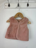 George Pink Fluffy Gilet - Girls 12 - 18 Months - Little Ones Preloved. Second Hand Children's & Preloved Baby, Kids, Girls & Boys Clothes. UK online