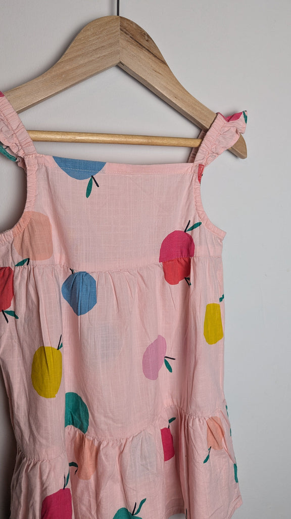 George Pink Fruit Tiered Dress - Girls 2-3 Years Little Ones Preloved Used, Preloved, Preworn & Second Hand Baby, Kids & Children's Clothing UK Online. Cheap affordable. Brands including Next, Joules, Nutmeg Morrisons, TU, F&F, H&M.