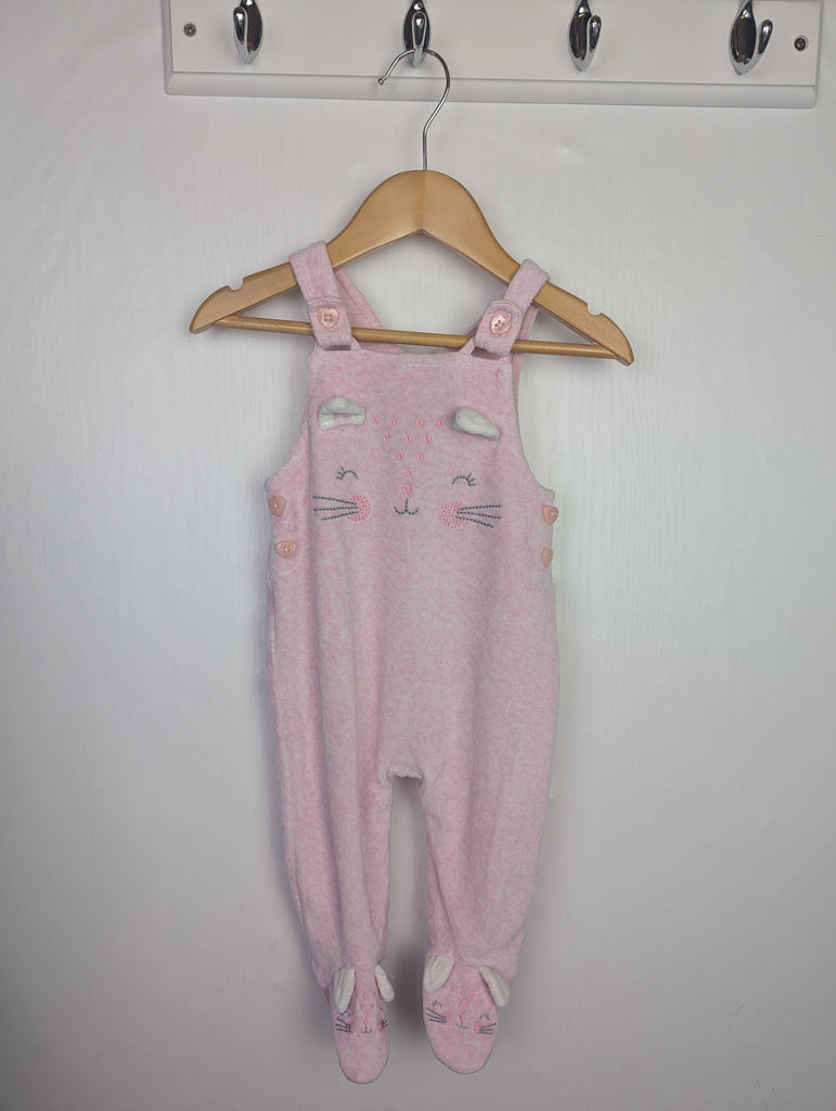 George Pink Kitty Romper - Girls 3-6 Months Little Ones Preloved Used, Preloved, Preworn Baby, Girls & Boys Clothes. Kids & Children's second hand Clothing UK Online. Cheap affordable. Brands including Next, Joules, Nutmeg Morrisons, TU, F&F, H&M.