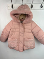 George Pink Padded Coat - Girls 6 - 9 Months - Little Ones Preloved. Second Hand Children's & Preloved Baby, Kids, Girls & Boys Clothes. UK online