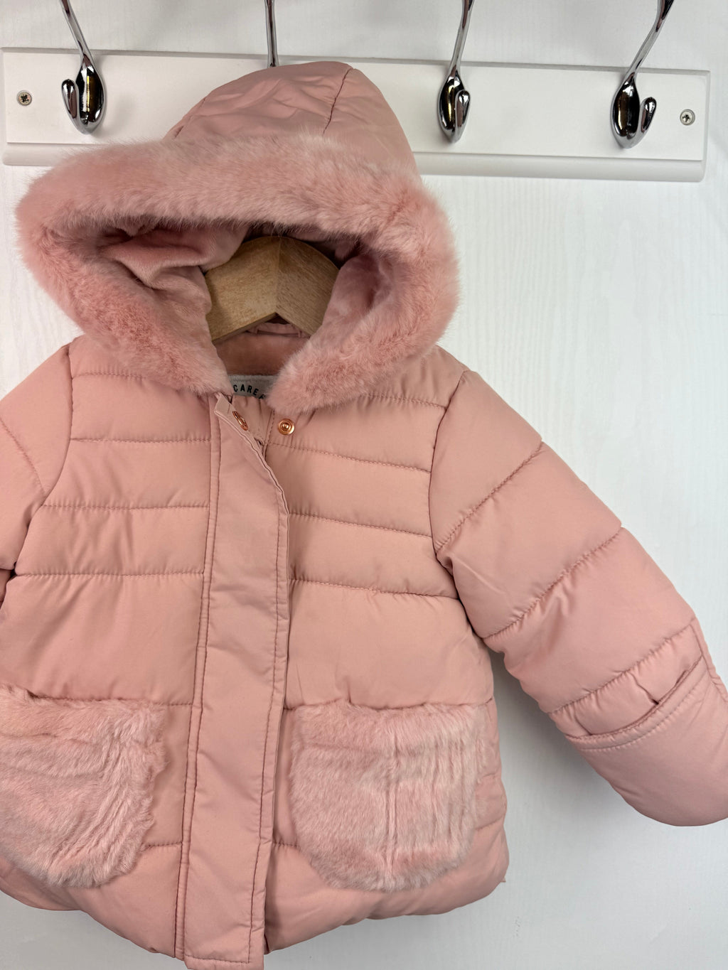 George Pink Padded Coat - Girls 6 - 9 Months - Little Ones Preloved. Second Hand Children's & Preloved Baby, Kids, Girls & Boys Clothes. UK online