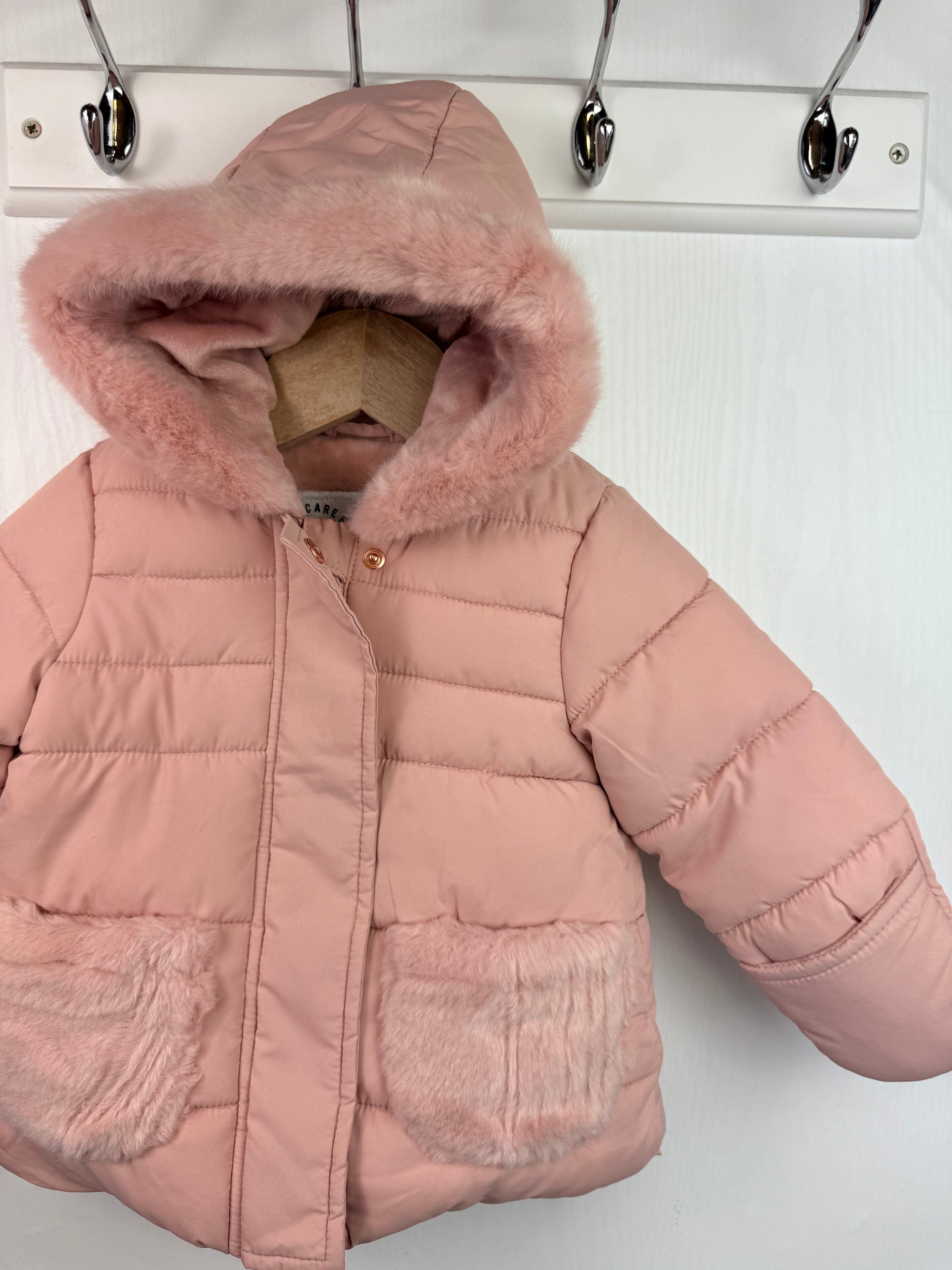 George Pink Padded Coat - Girls 6 - 9 Months - Little Ones Preloved. Second Hand Children's & Preloved Baby, Kids, Girls & Boys Clothes. UK online