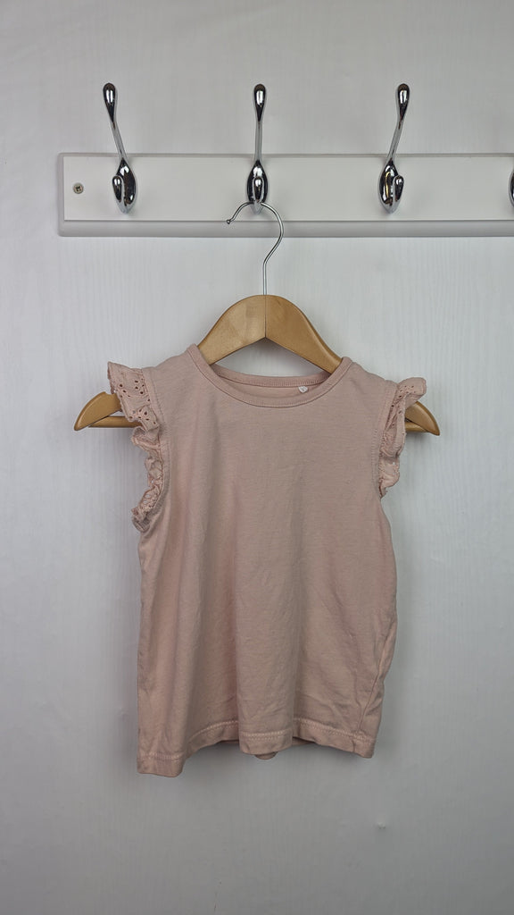 George Pink Sleeveless Top - Girls 12-18 Months Little Ones Preloved Used, Preloved, Preworn & Second Hand Baby, Kids & Children's Clothing UK Online. Cheap affordable. Brands including Next, Joules, Nutmeg Morrisons, TU, F&F, H&M.