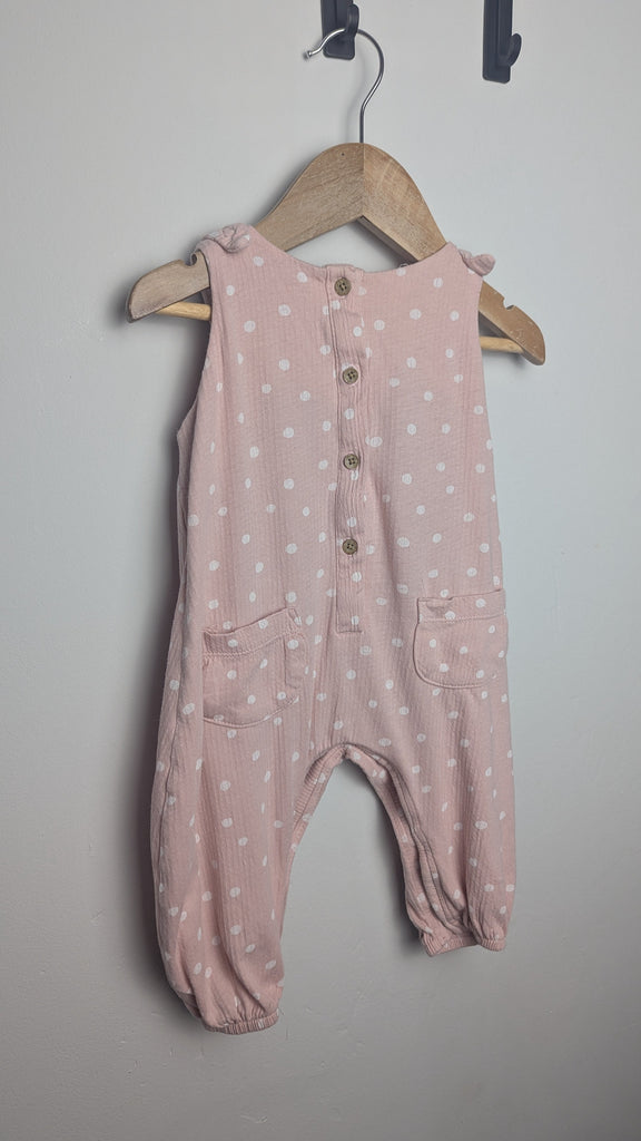 George Pink Spot Romper - Girls 6-9 Months Little Ones Preloved Used, Preloved, Preworn & Second Hand Baby, Kids & Children's Clothing UK Online. Cheap affordable. Brands including Next, Joules, Nutmeg Morrisons, TU, F&F, H&M.