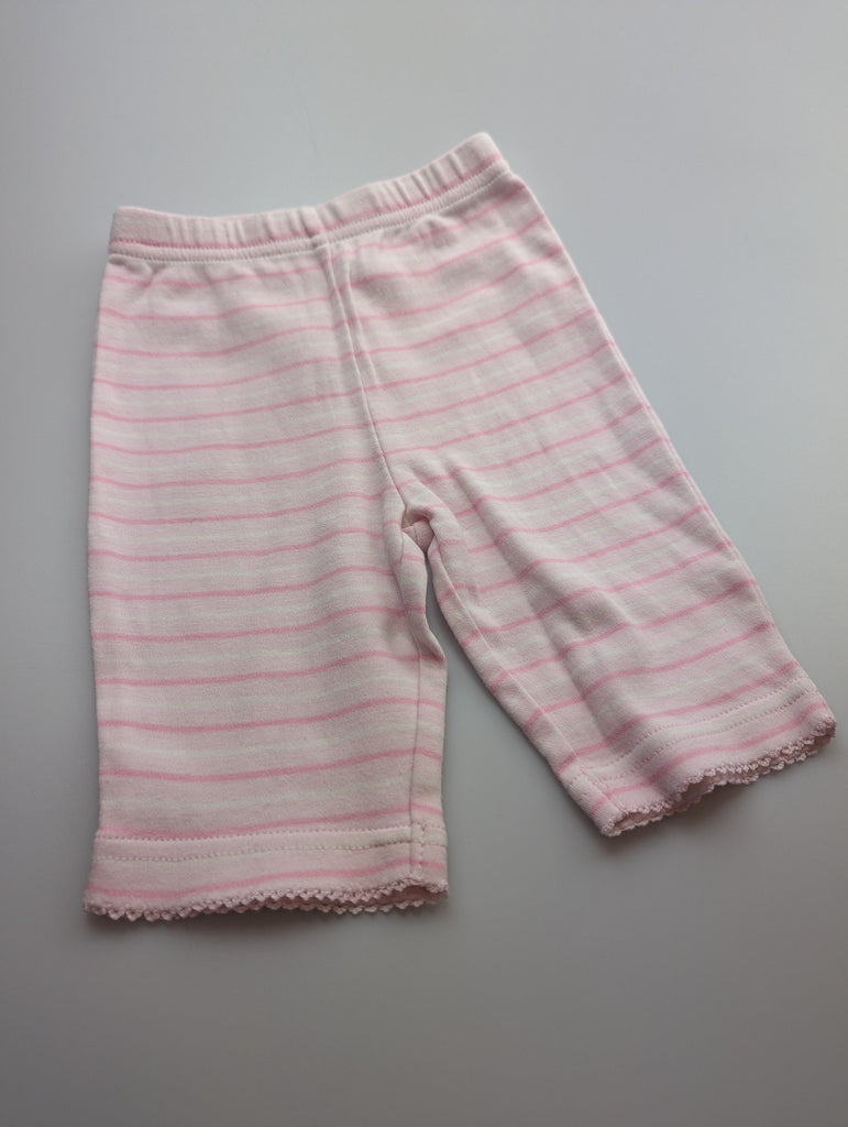 George Pink Striped Leggings - Girls 0-3 Months Little Ones Preloved Used, Preloved, Preworn Baby, Girls & Boys Clothes. Kids & Children's second hand Clothing UK Online. Cheap affordable. Brands including Next, Joules, Nutmeg Morrisons, TU, F&F, H&M.