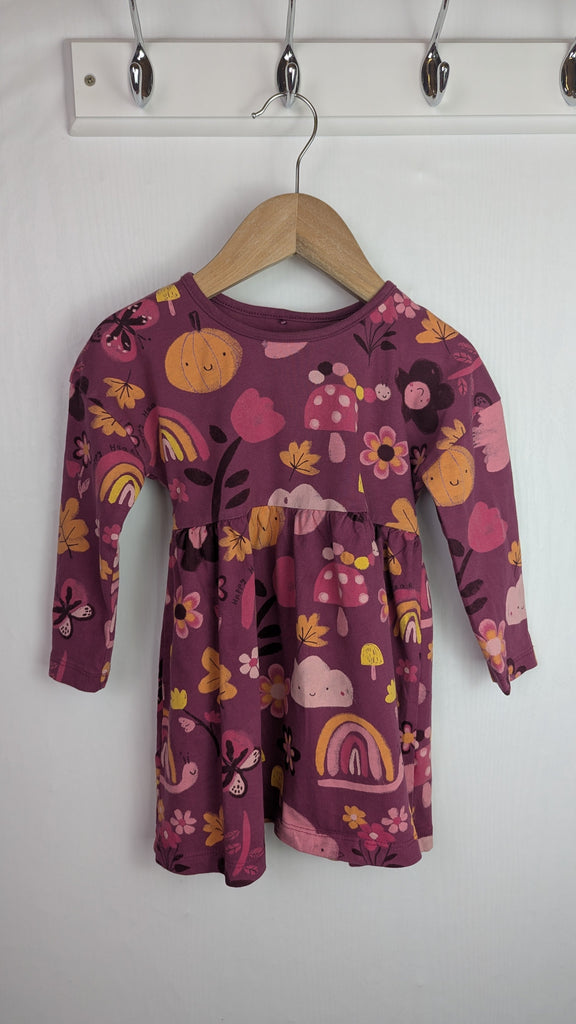 George Plum Floral & Pumpkin Dress - Girls 18-24 Months Little Ones Preloved Used, Preloved, Preworn Baby, Girls & Boys Clothes. Kids & Children's second hand Clothing UK Online. Cheap affordable. Brands including Next, Joules, Nutmeg Morrisons, TU, F&F, H&M.