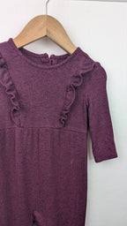 George Purple Knit Romper - Girls 6 - 9 Months - Little Ones Preloved. Second Hand Children's & Preloved Baby, Kids, Girls & Boys Clothes. UK online
