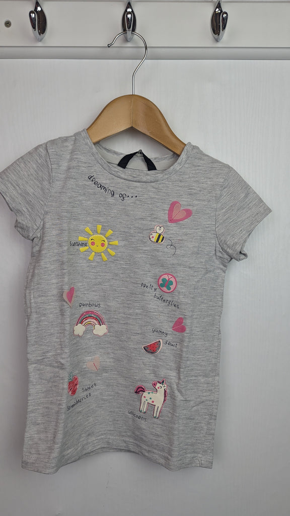 George Rainbow & Unicorns T-Shirt Dress - Girls 18-24 Months Little Ones Preloved Used, Preloved, Preworn & Second Hand Baby, Kids & Children's Clothing UK Online. Cheap affordable. Brands including Next, Joules, Nutmeg Morrisons, TU, F&F, H&M.