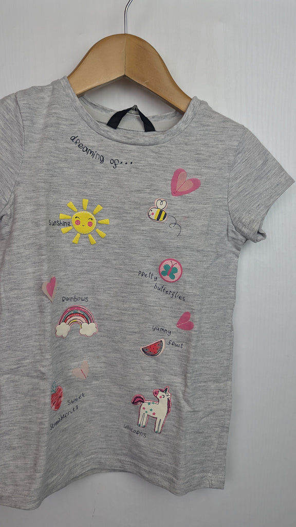 George Rainbow & Unicorns T-Shirt Dress - Girls 18-24 Months Little Ones Preloved Used, Preloved, Preworn & Second Hand Baby, Kids & Children's Clothing UK Online. Cheap affordable. Brands including Next, Joules, Nutmeg Morrisons, TU, F&F, H&M.