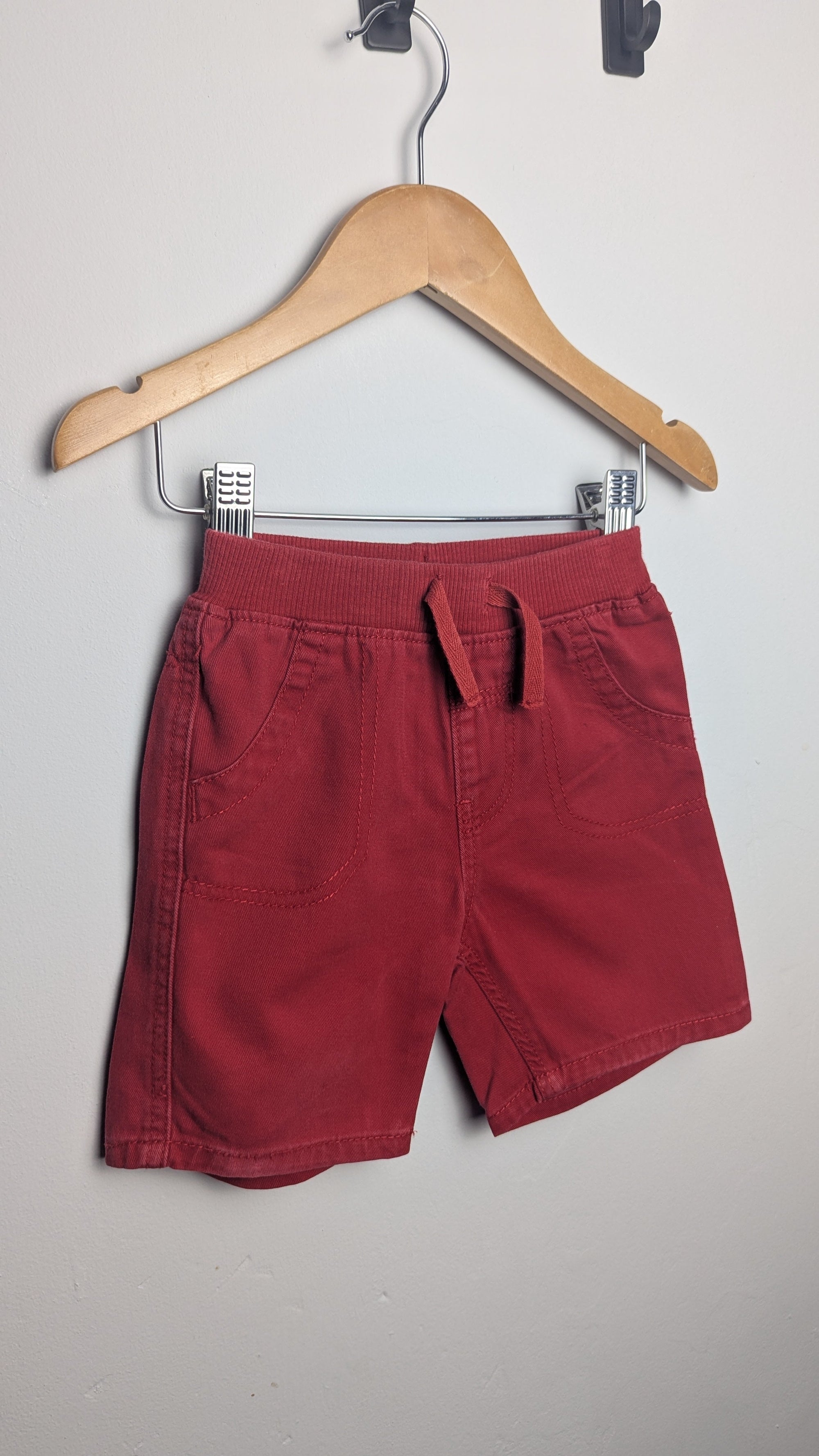 George Red Denim Shorts - Boys 9 - 12 Months - Little Ones Preloved. Second Hand Children's & Preloved Baby, Kids, Girls & Boys Clothes. UK online