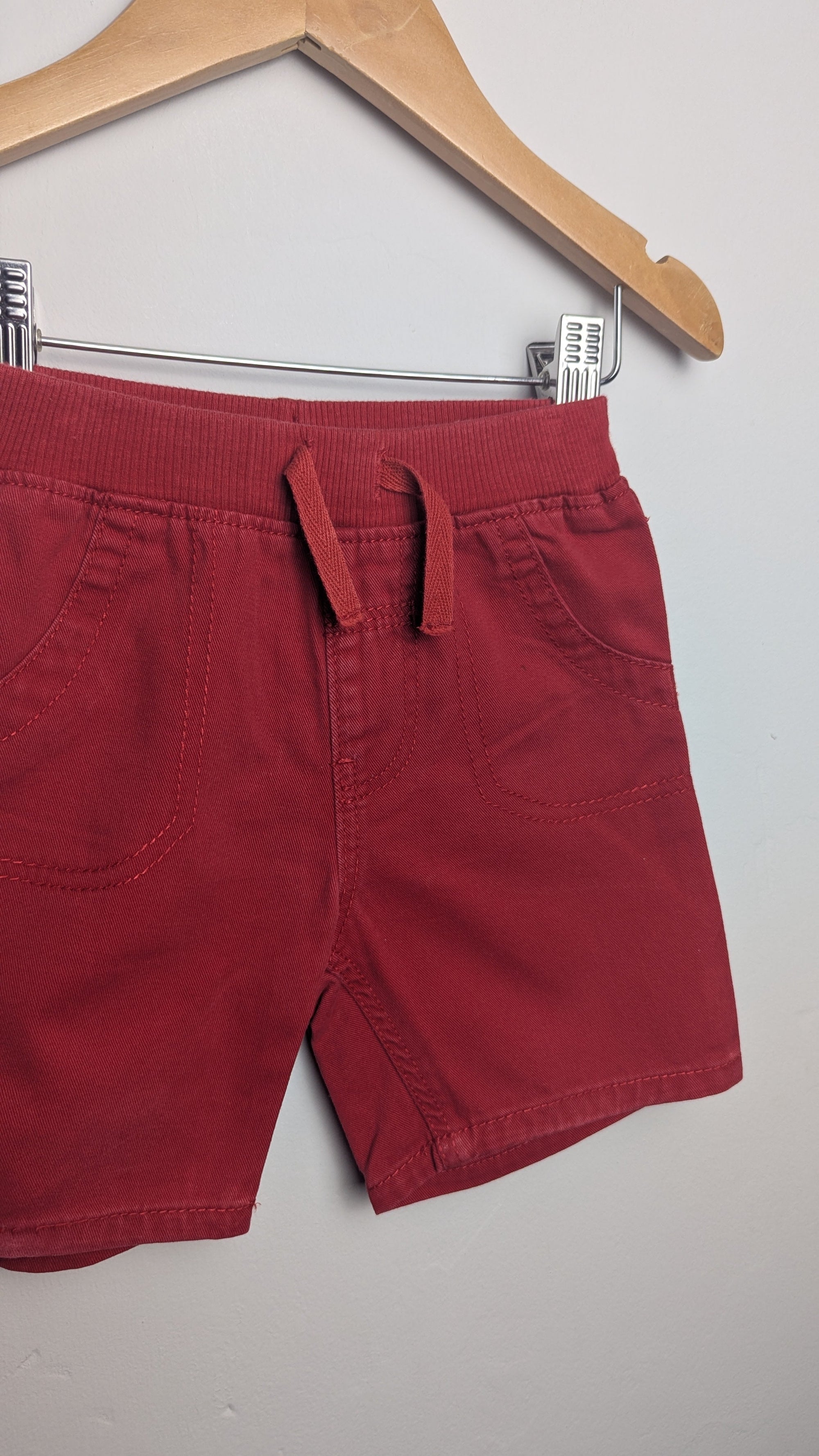 George Red Denim Shorts - Boys 9 - 12 Months - Little Ones Preloved. Second Hand Children's & Preloved Baby, Kids, Girls & Boys Clothes. UK online