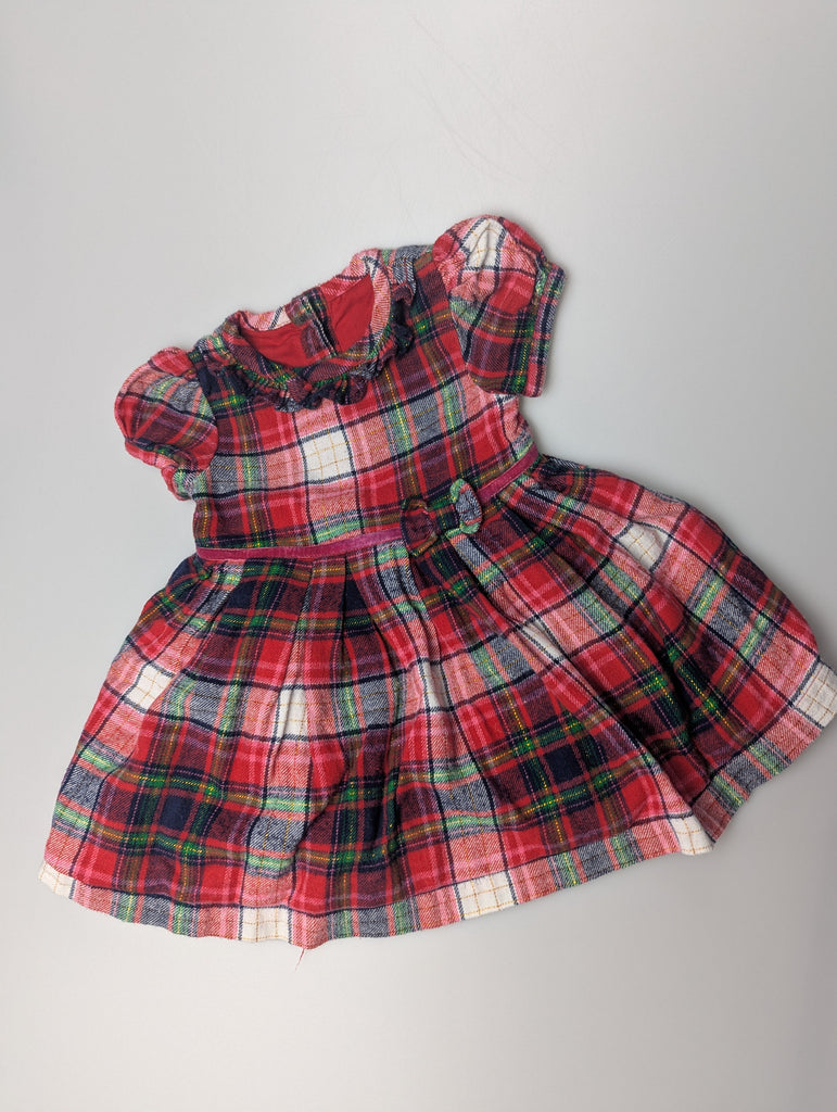 George Red Plaid Dress - Girls 0-3 Months Little Ones Preloved Used, Preloved, Preworn Baby, Girls & Boys Clothes. Kids & Children's second hand Clothing UK Online. Cheap affordable. Brands including Next, Joules, Nutmeg Morrisons, TU, F&F, H&M.