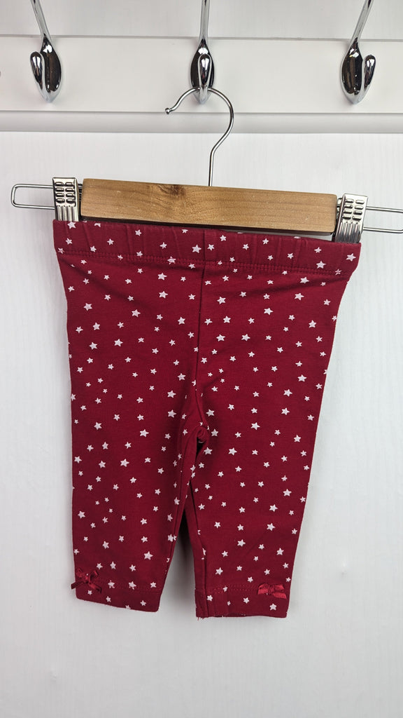 George Red Star Leggings - Baby Girls 0-3 Months George Used, Preloved, Preworn & Second Hand Baby, Kids & Children's Clothing UK Online. Cheap affordable. Brands including Next, Joules, Nutmeg Morrisons, TU, F&F, H&M.